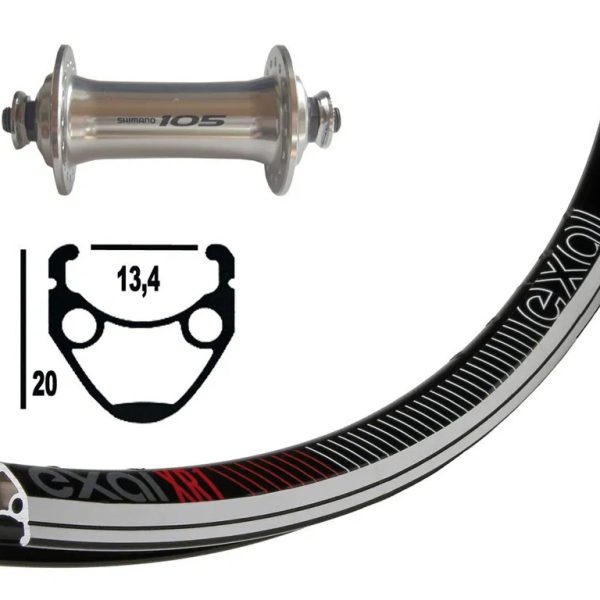 13-622 105 Shimano 32H exal QR - prednji kotač