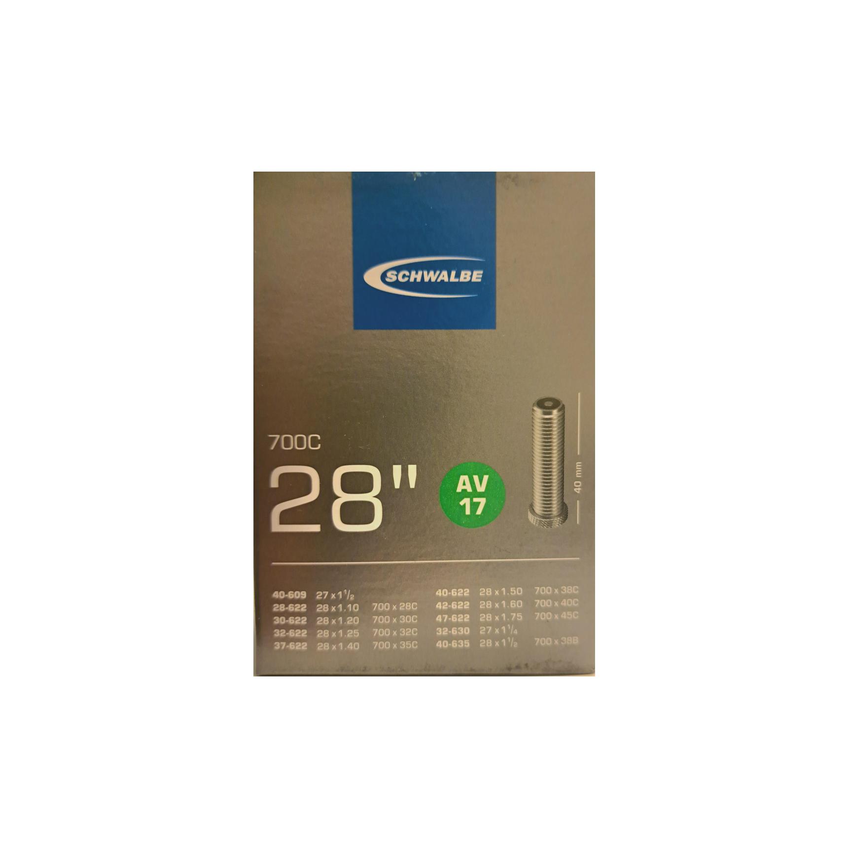 SCHWALBE 28x1.75 AV17 40mm - zračnica