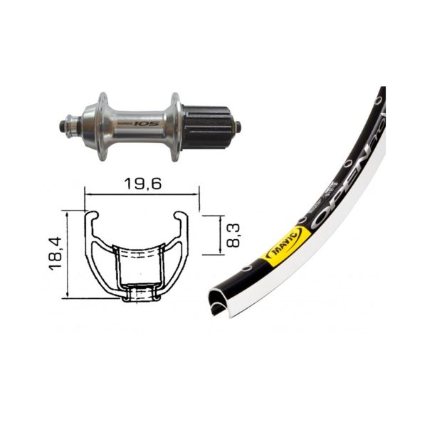 MAVIC OPEN PRO 28" SHIM 105 32 stražnji. kotač crni 2148517400