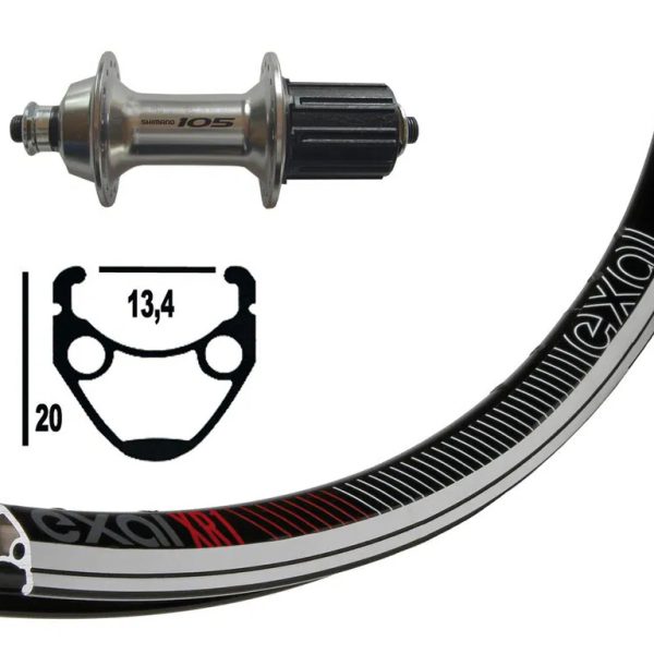 13-622 105 Shimano 32H exal XR1 QR - stražnji kotač