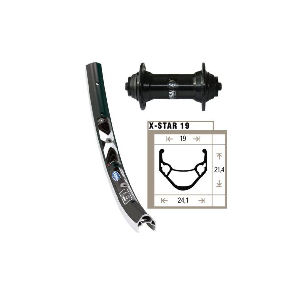 RIGIDA X-STAR 27.5 36 prednji kotač za bicikl crni 2146628000