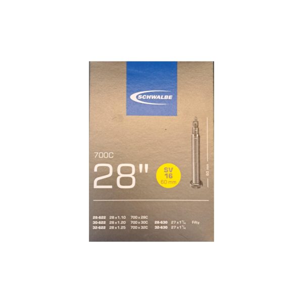 SCHWALBE 700x28-32C, 28x1.1-1.25, FV 60mm, SV16 - zračnica za bicikl