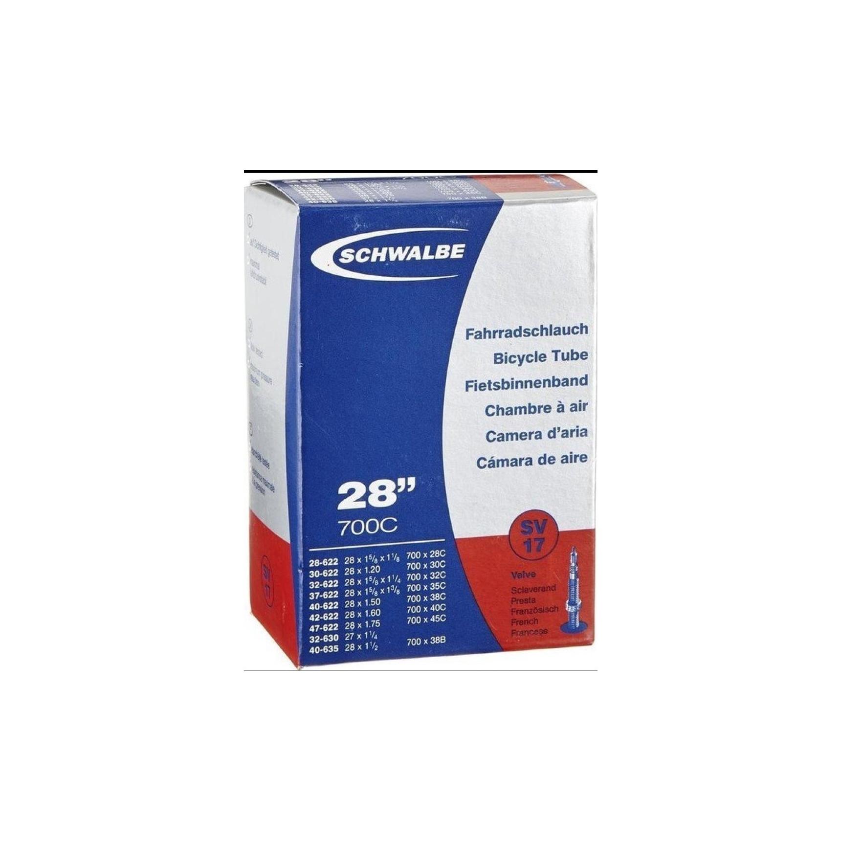 SCHWALBE 28X1.75 FV 40mm PV17 - SV17 - zračnica za bicikl