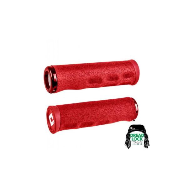 ODI F-1 SERIES Dread Lock V2.1 LOCK-ON gripovi - crveni