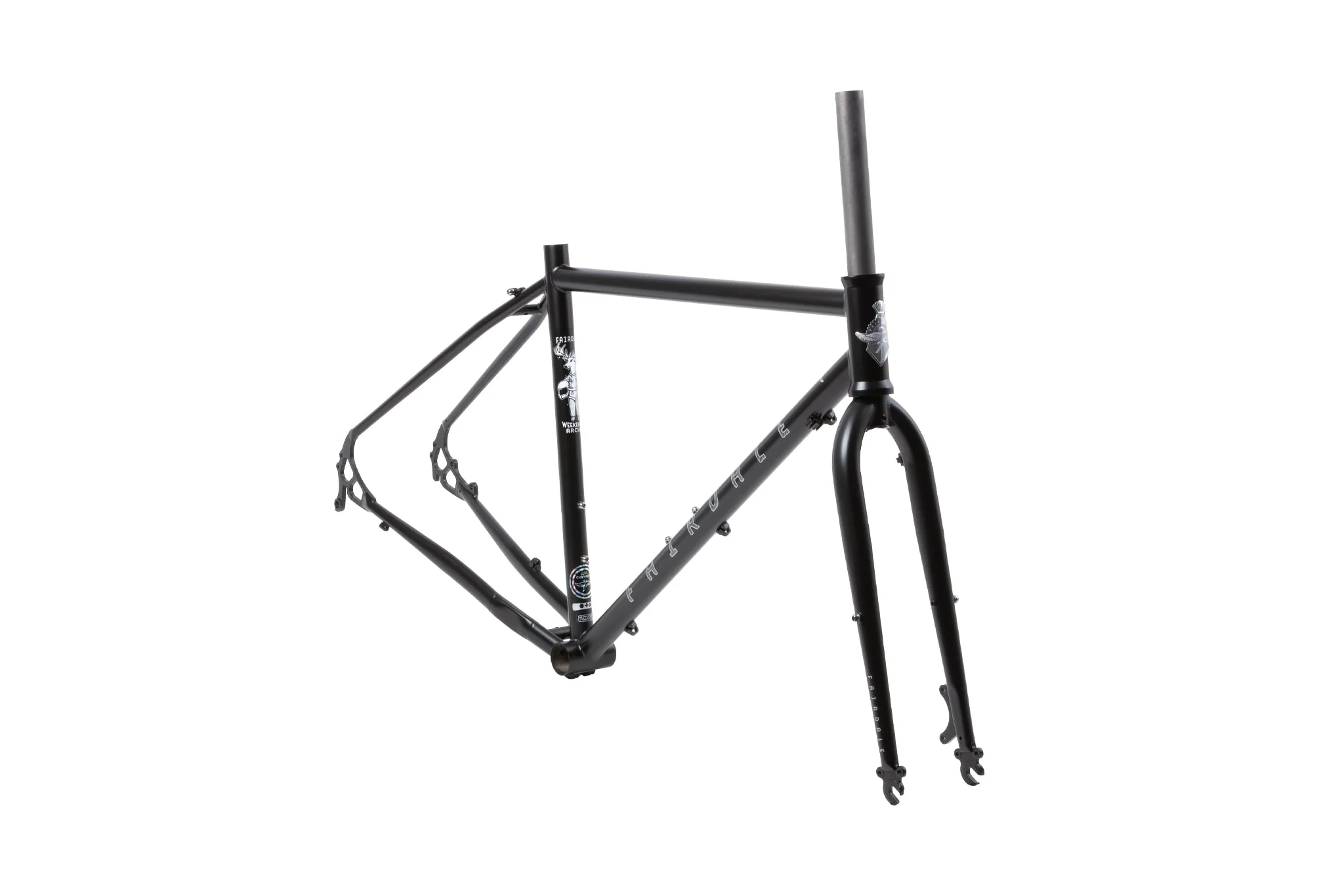 FAIRDALE Weekender frame and fork kit Matte Black with Silver Stickers - okvir - Slika 2